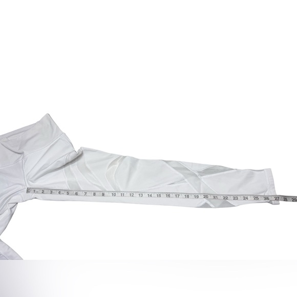 Lululemon Wunder Under Hi-Rise Tight Mesh 28" White Womens 4 Legging Pants - Picture 9 of 11